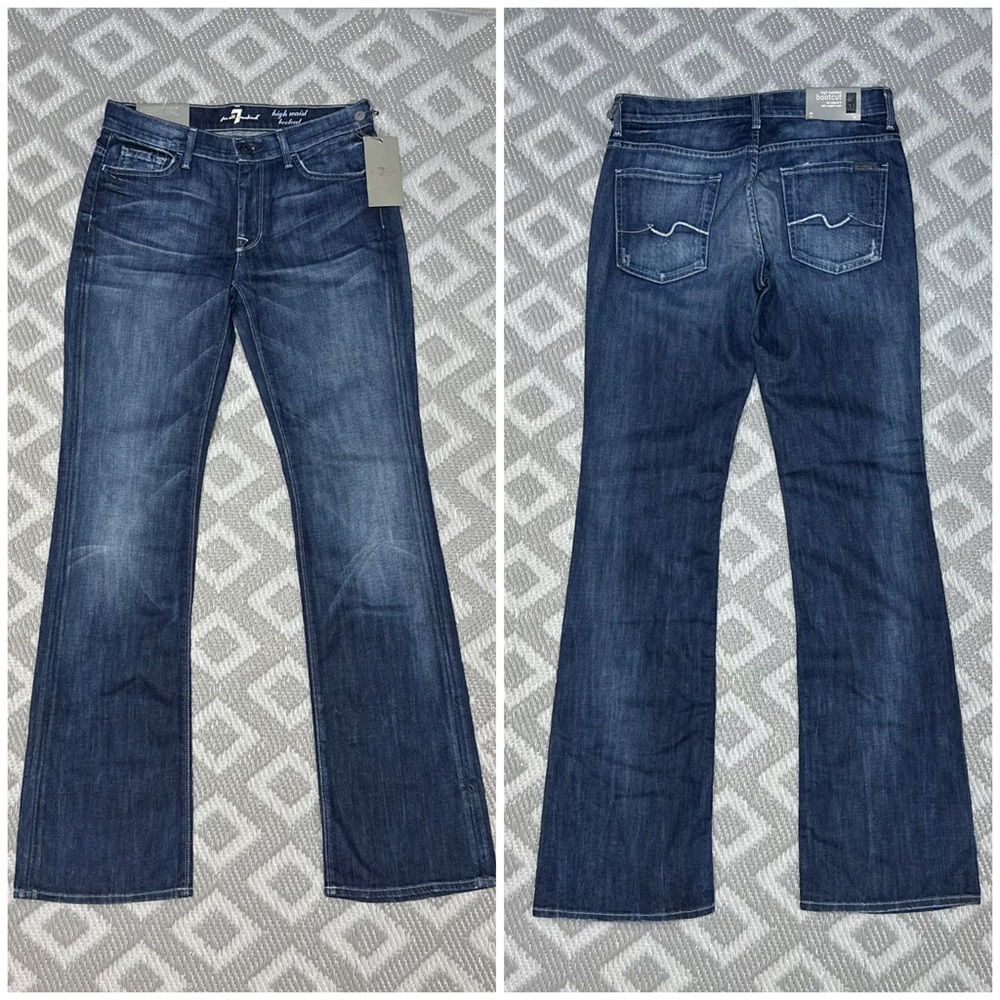 7 For All Mankind High Waist Bootcut Jeans NWT [1508] - Picture 3 of 9